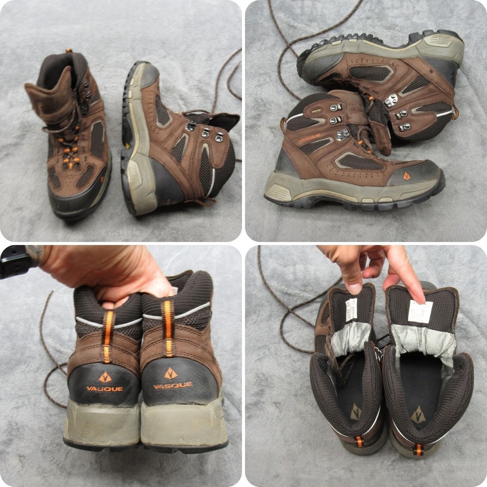 Vasque GoreTex Boots Men 7M Brown Breeze 2.0 Waterproof Leather Hike Trail 7482